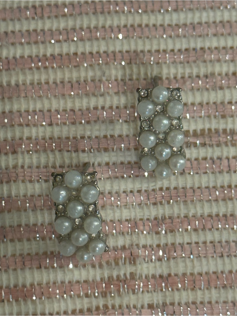 Vintage Swarovski Pearl Cluster Earrings Dainty Elegant Jewelry 🤍✨